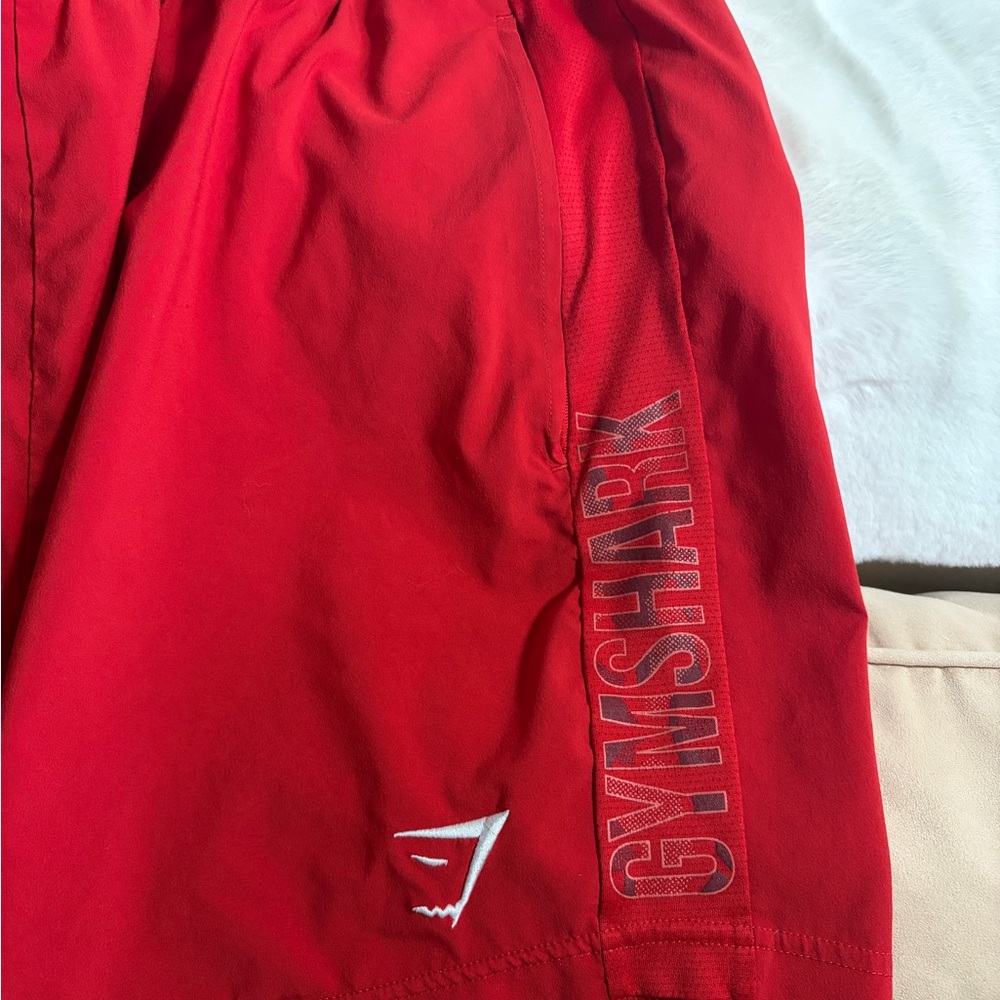 Gymshark Bold Red Workout Shorts - Picture 5 of 5